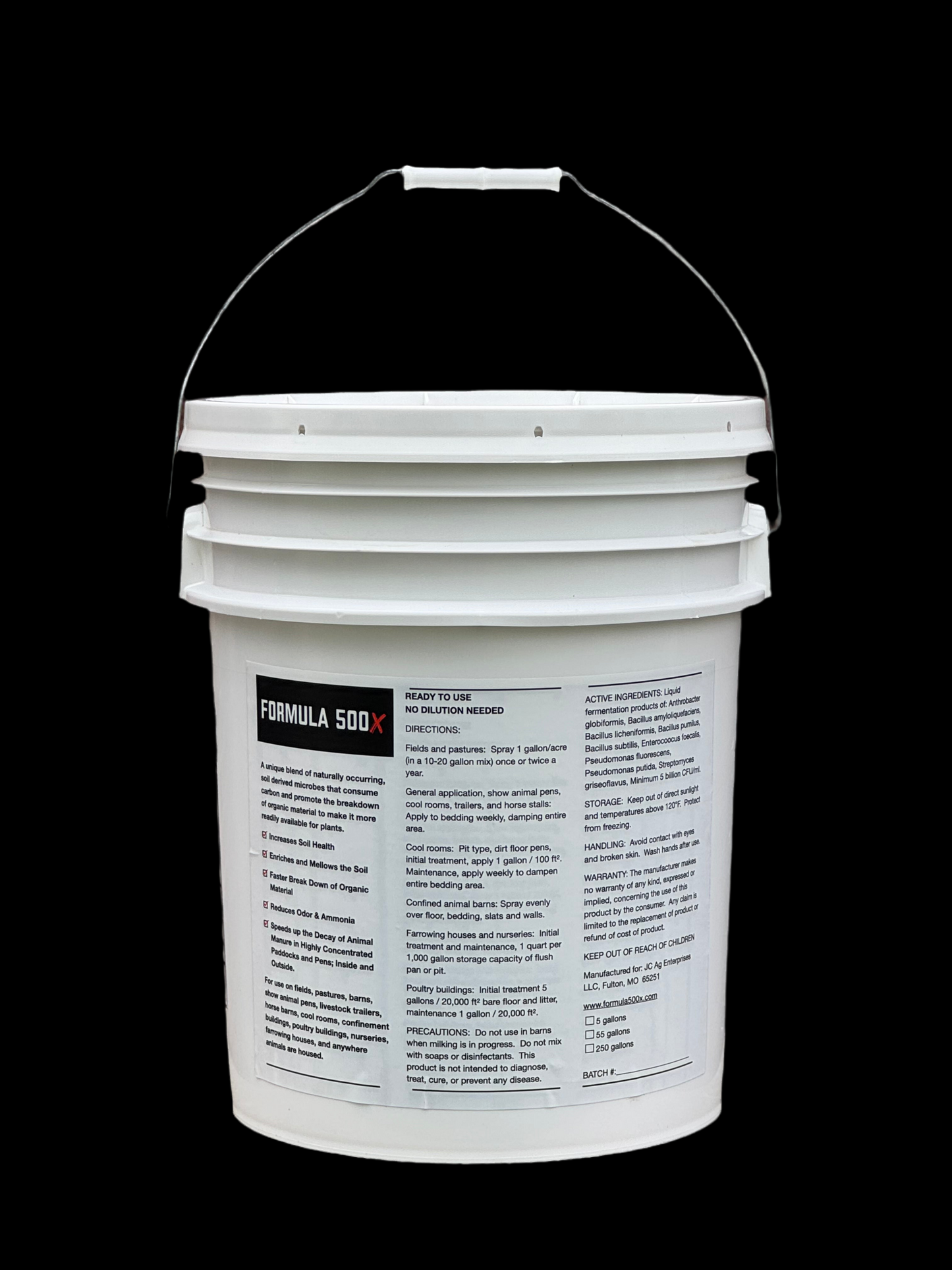 Agricultural Formula 500X - 5 gallons