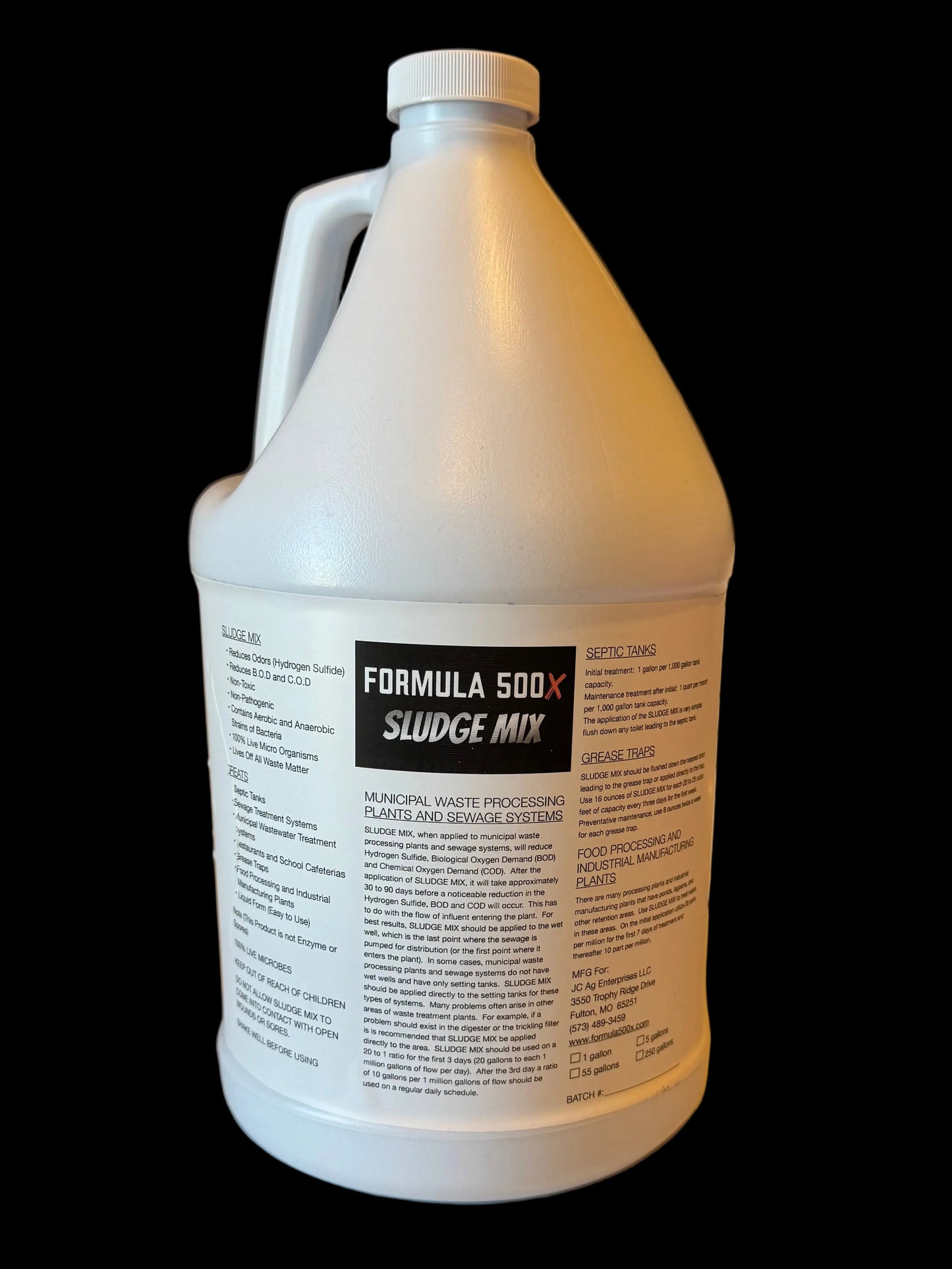 Septic Formula 500X SLUDGE MIX - 1 gallon